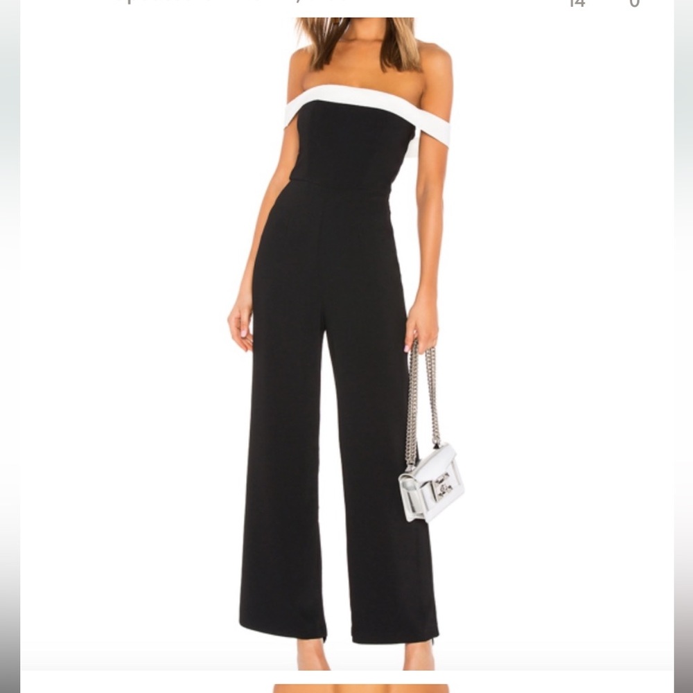 Super down camila color blocked jumpsuit